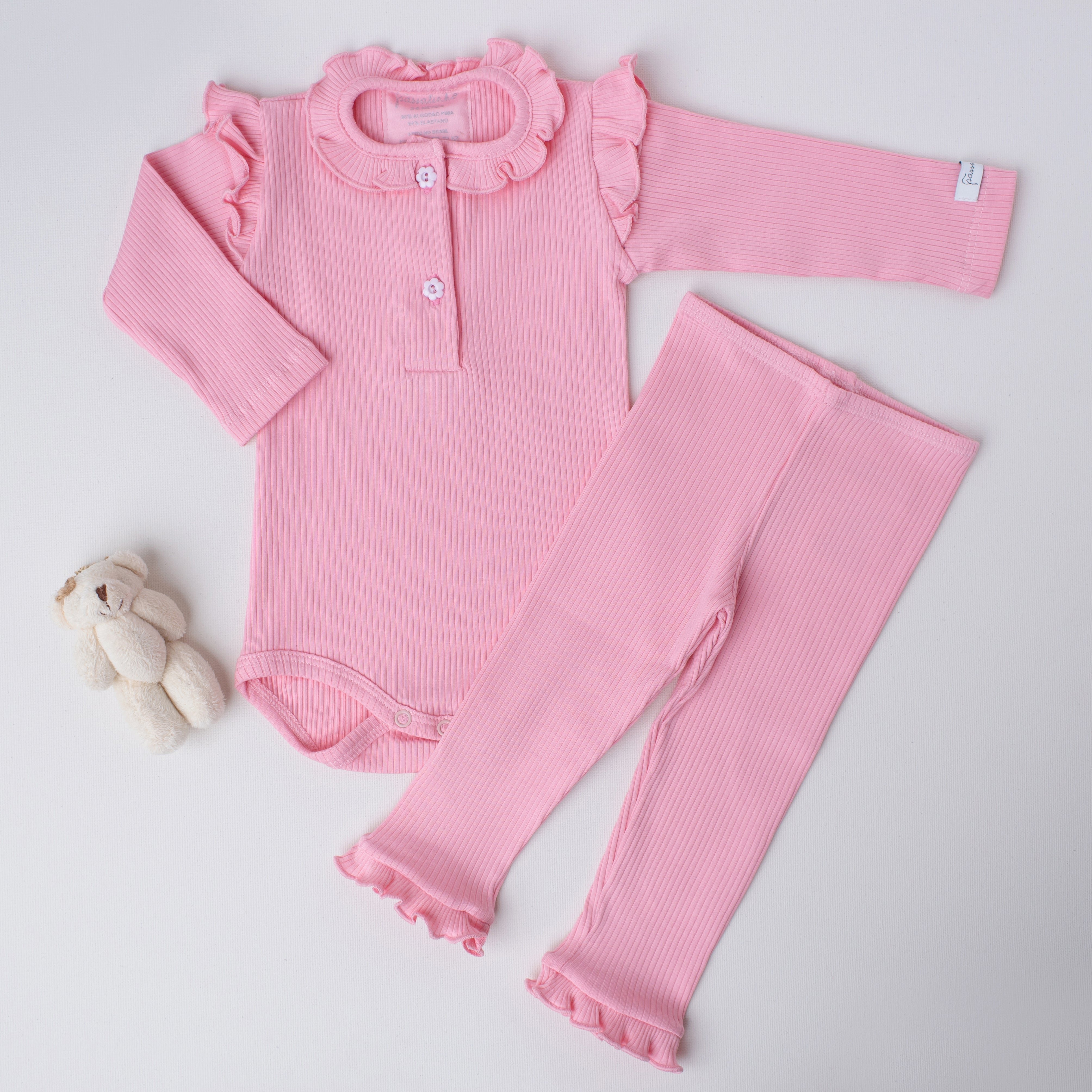 Conjunto Cisne Canelado Rosa