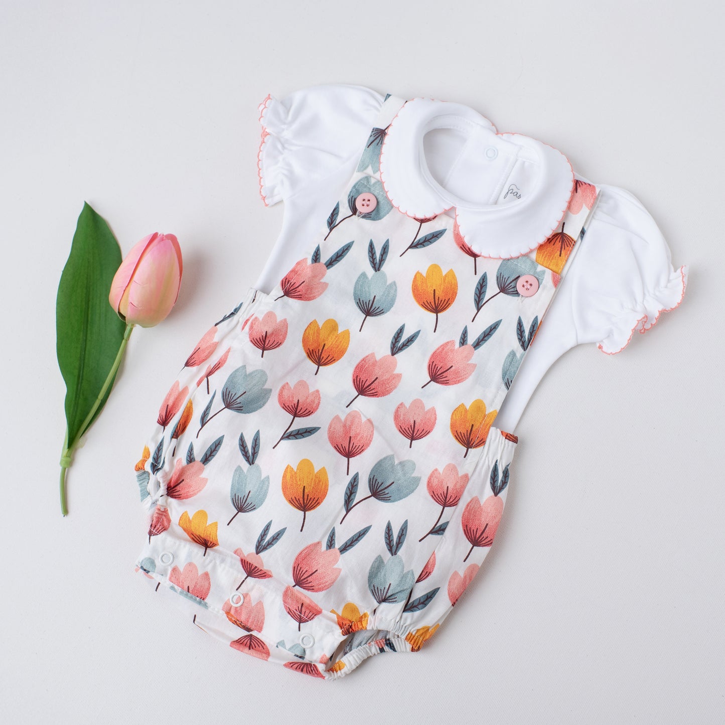 Conjunto Bloomer Garça Colorido