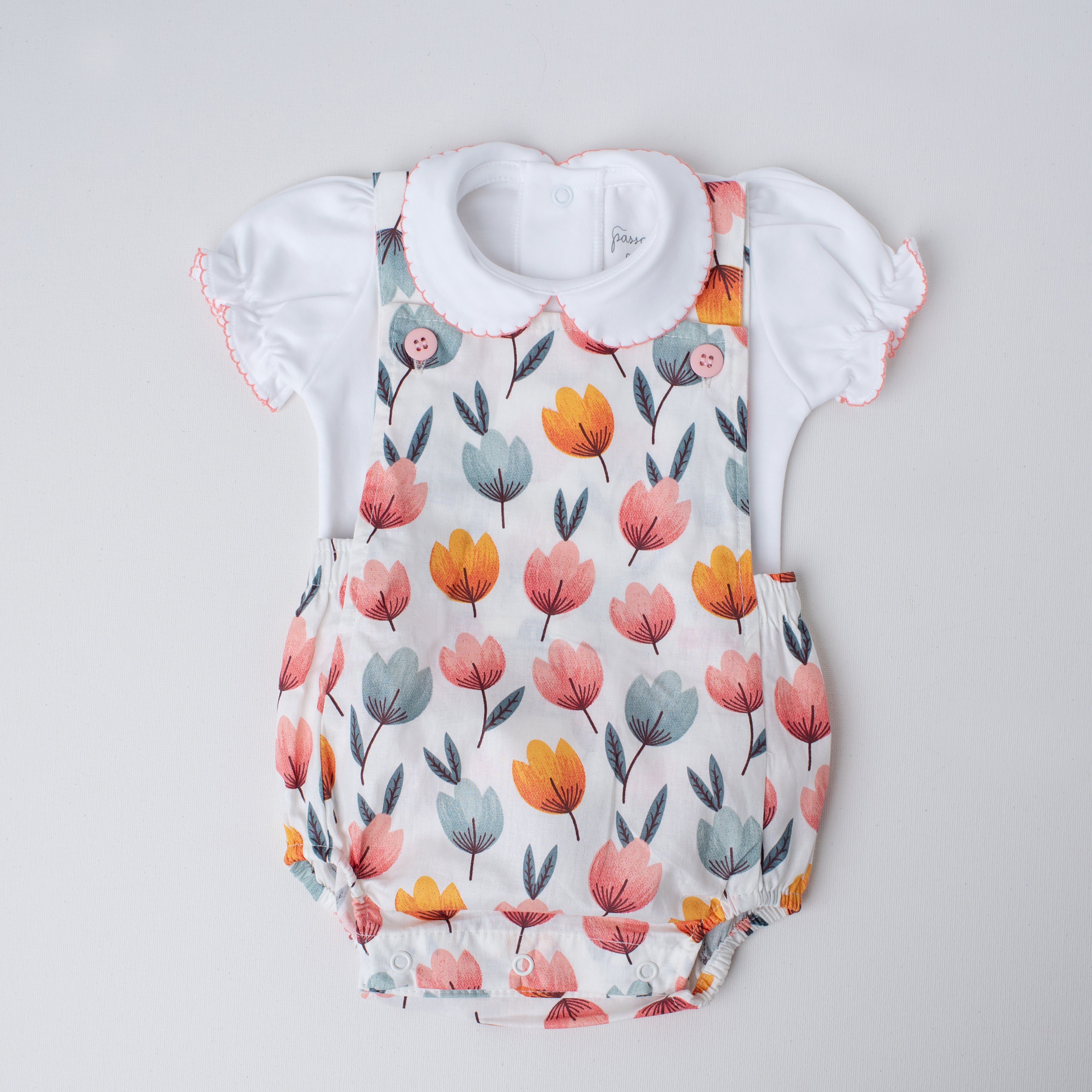 Conjunto Bloomer Garça Colorido