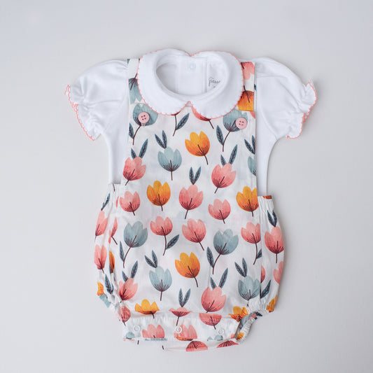 Conjunto Bloomer Garça Colorido