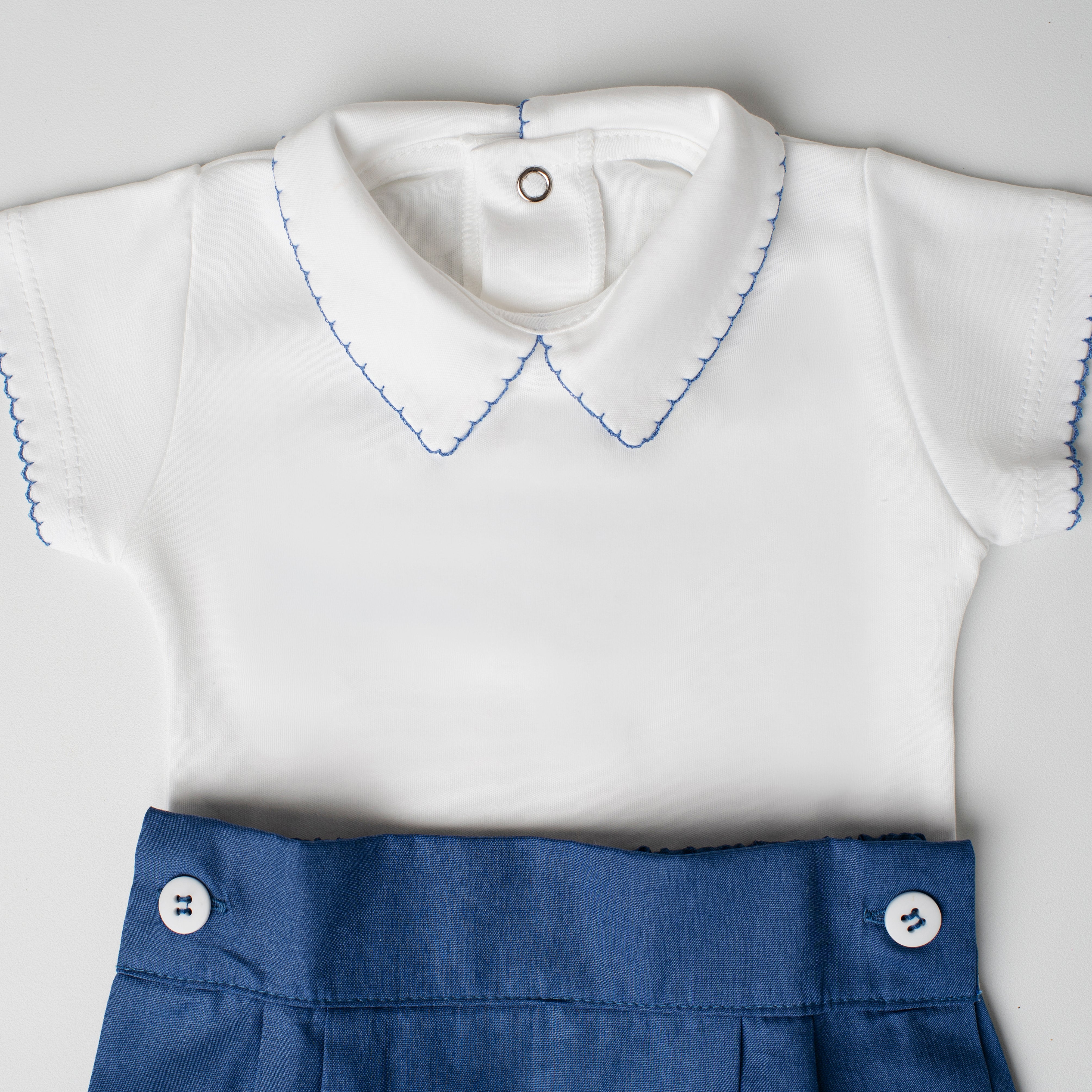 Conjunto Body e Shorts Quero Quero Azul