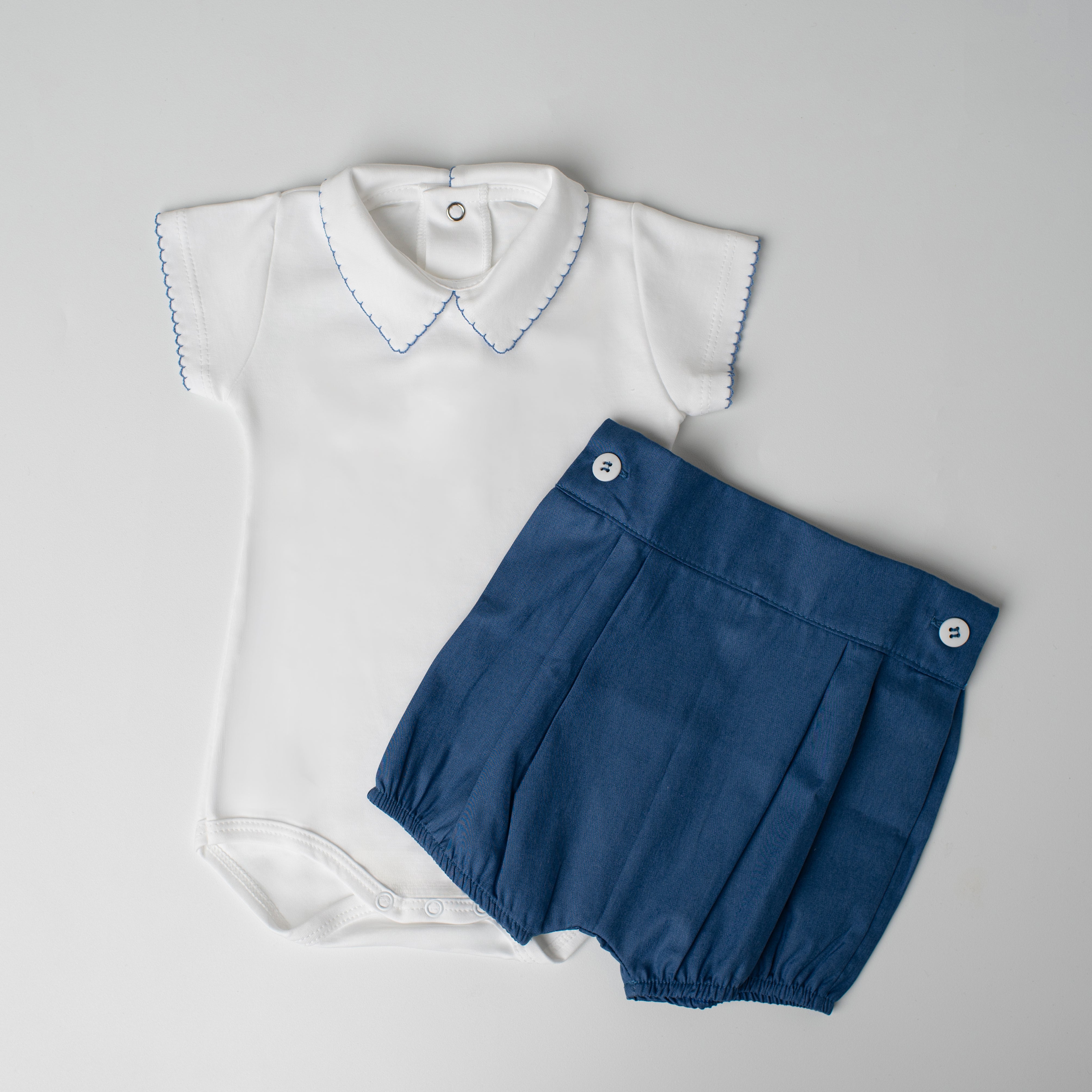 Conjunto Body e Shorts Quero Quero Azul