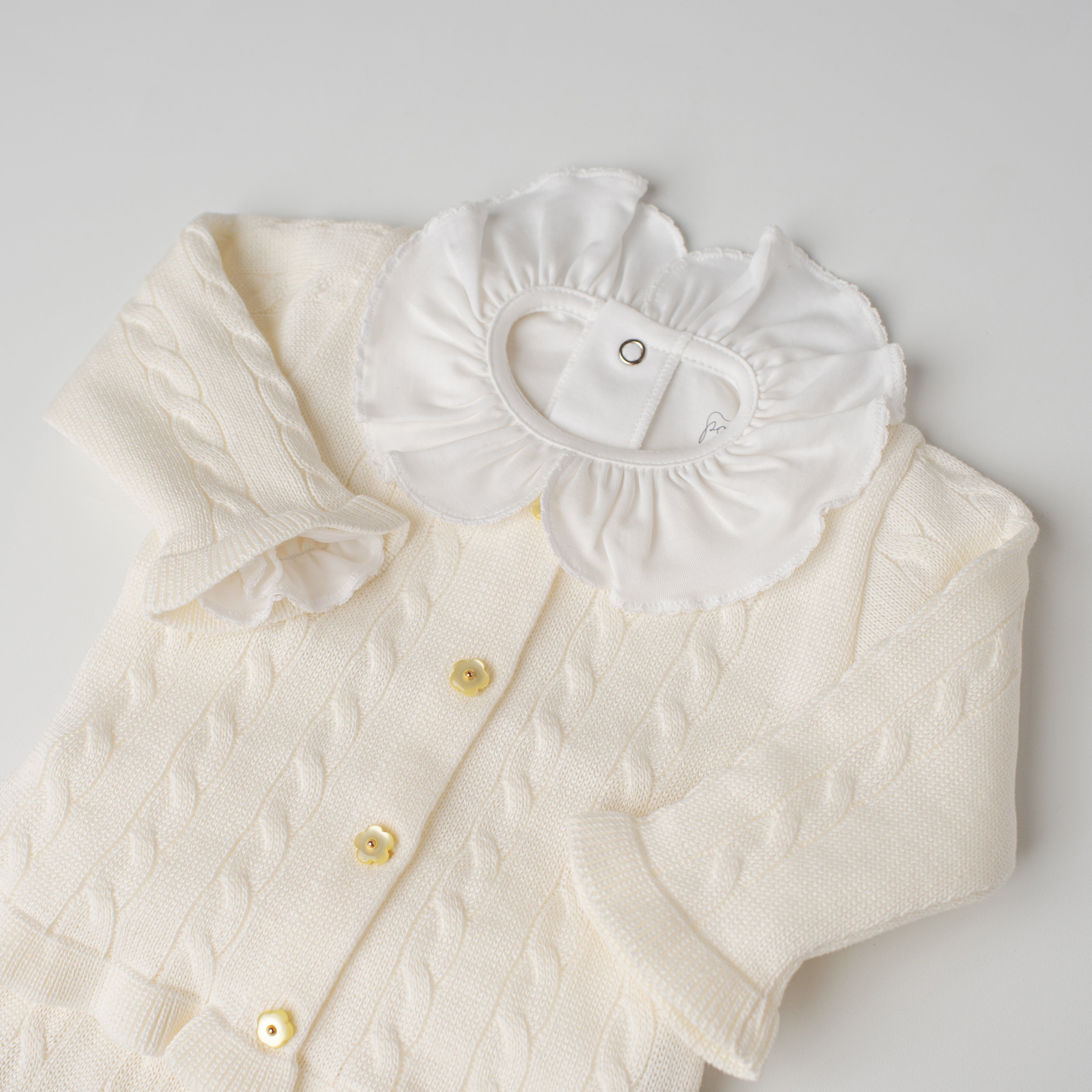 Conjunto em Tricô + Pima Sabiá Branco