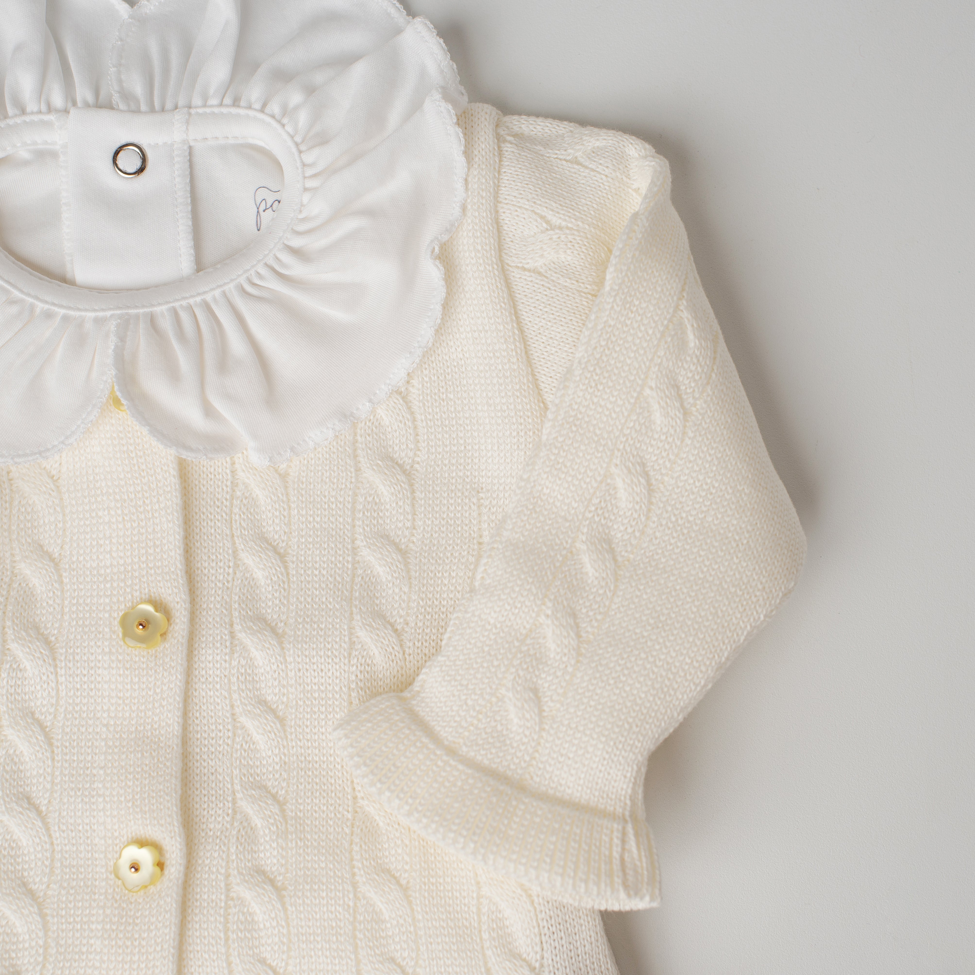Conjunto em Tricô + Pima Sabiá Branco