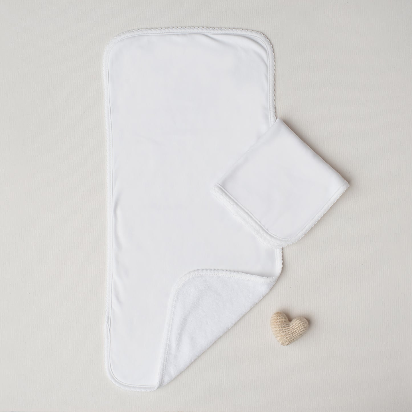 Kit: Paninho de Boca + Paninho de Ombro Branco