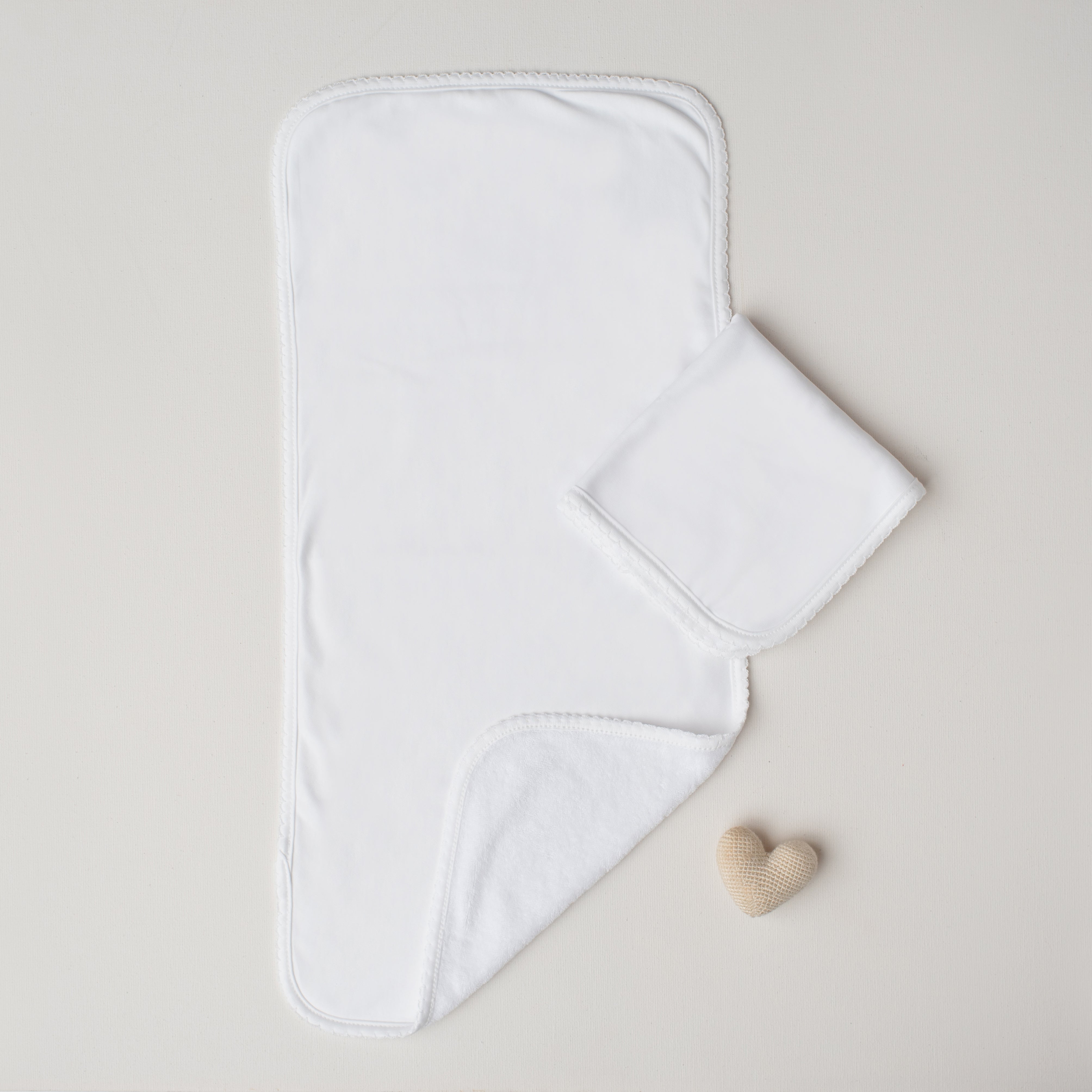 Kit: Paninho de Boca + Paninho de Ombro Branco