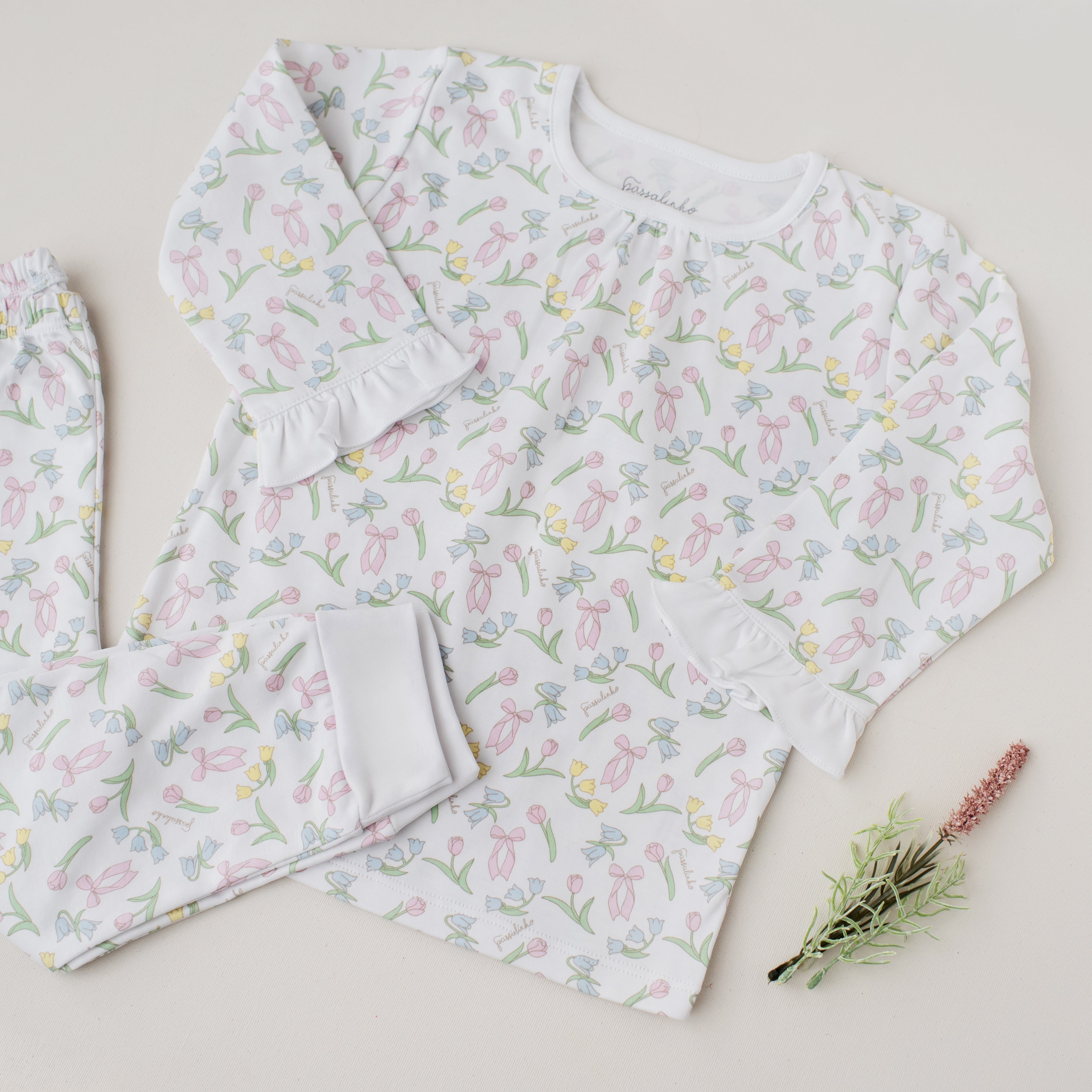 Pijama Calça e Blusa Arara Tulipas