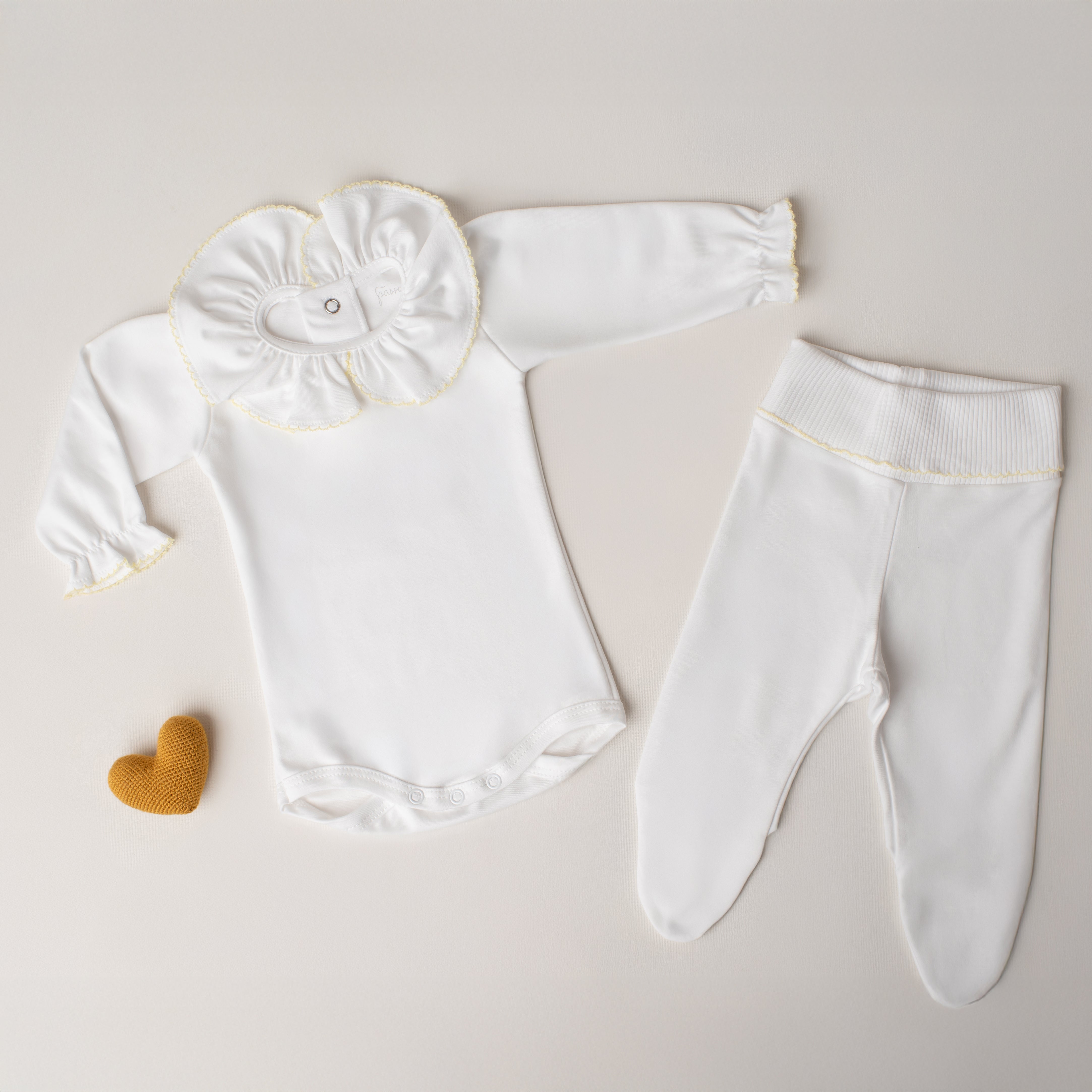 Conjunto Body Beija-Flor + Culote Yoga Amarelo