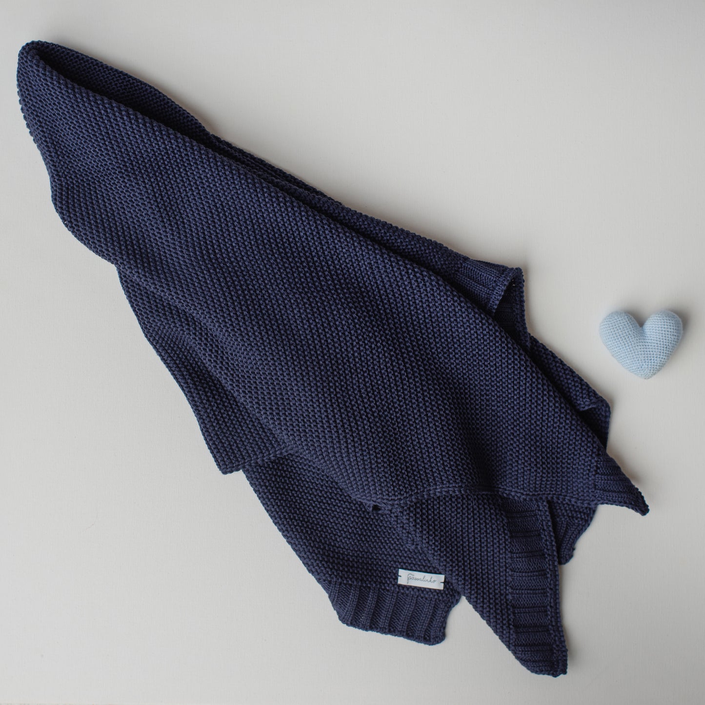 Manta Tricô Ninho Marinho