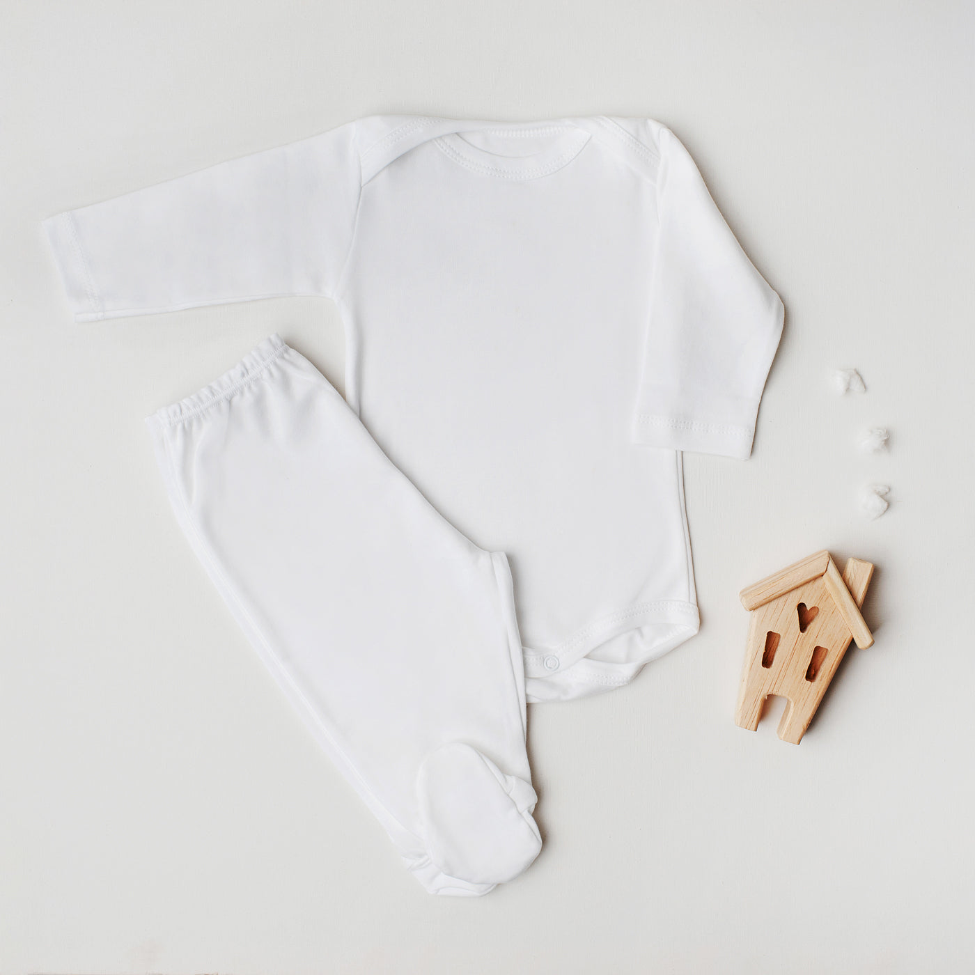 Conjunto Body Andorinha + Culote Branco