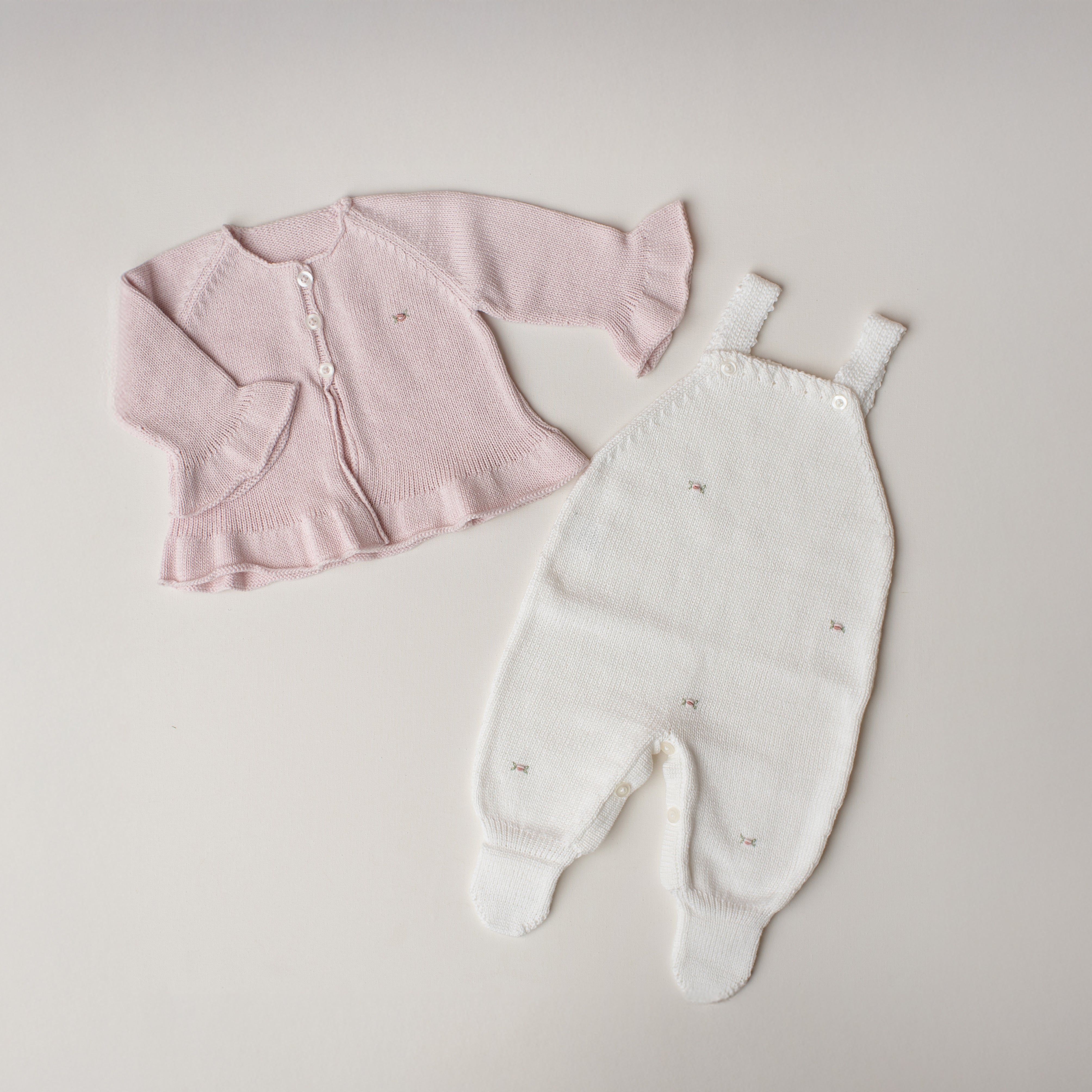 Saída de Maternidade Anambé Branca e Rosa