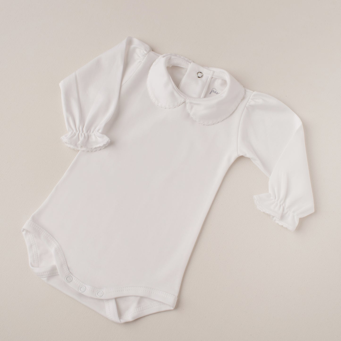 Body Garça Manga Longa Branco