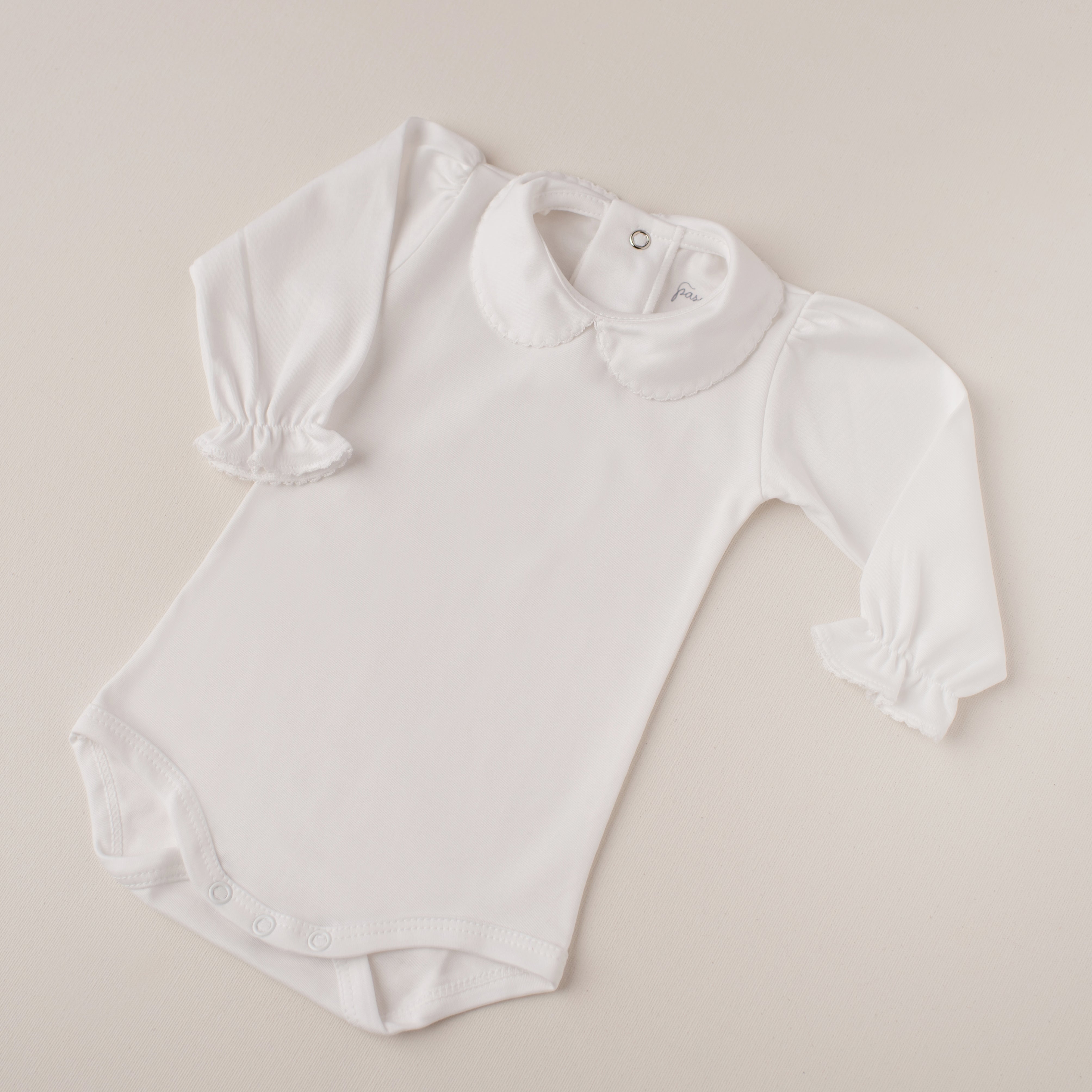 Body Garça Manga Longa Branco