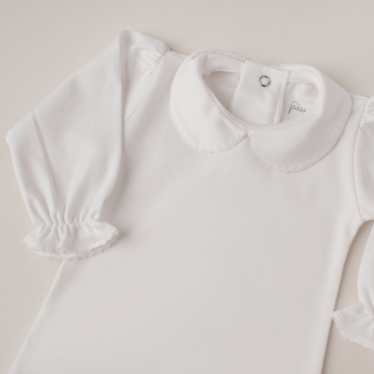 Body Garça Manga Longa Branco