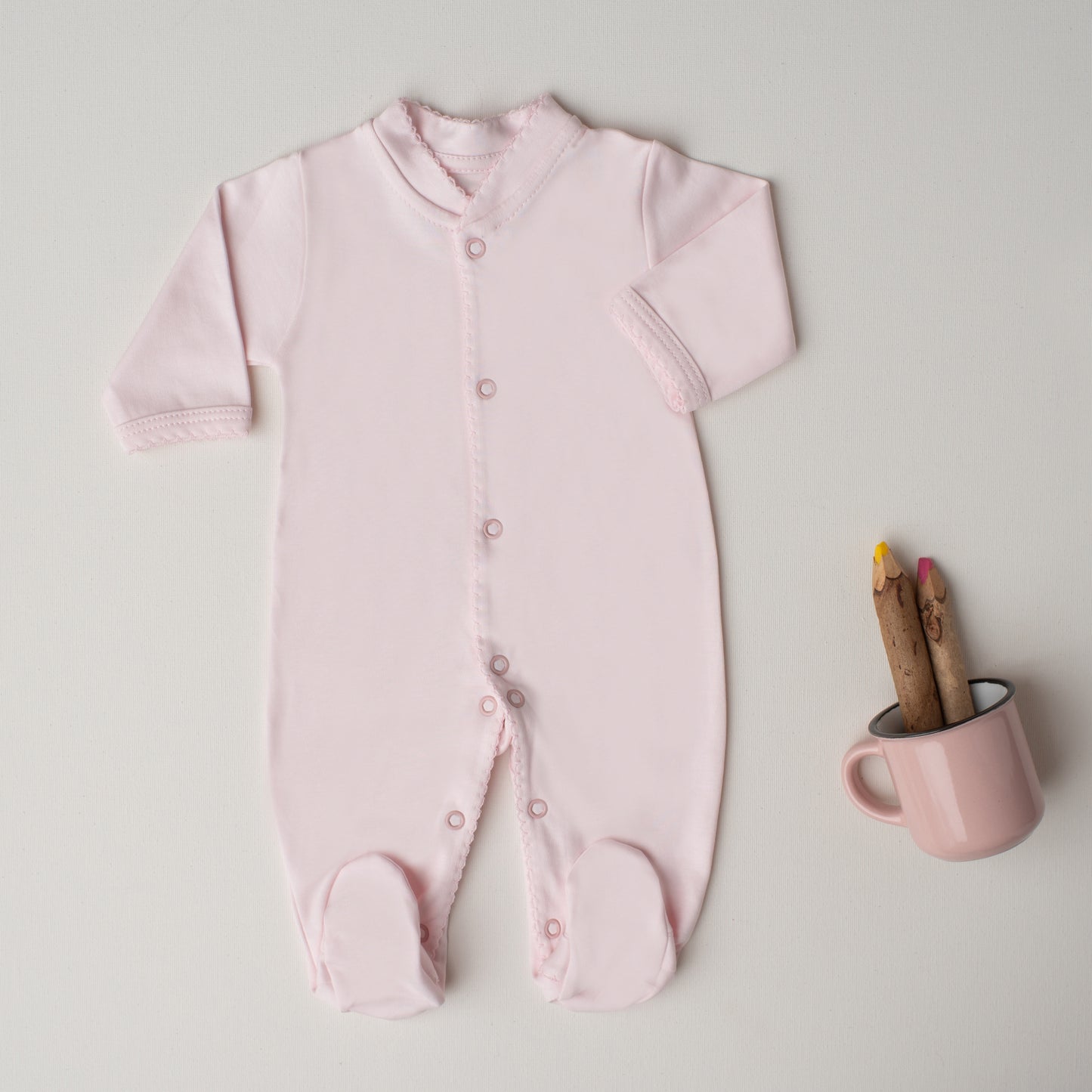 Macacão Prematuro Arara Rosa Claro