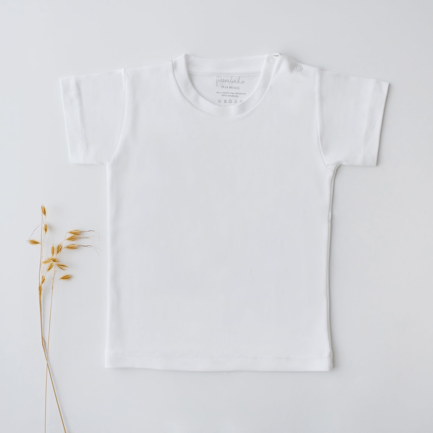 Kit: 3 Camisetas Canário Manga Curta Branca