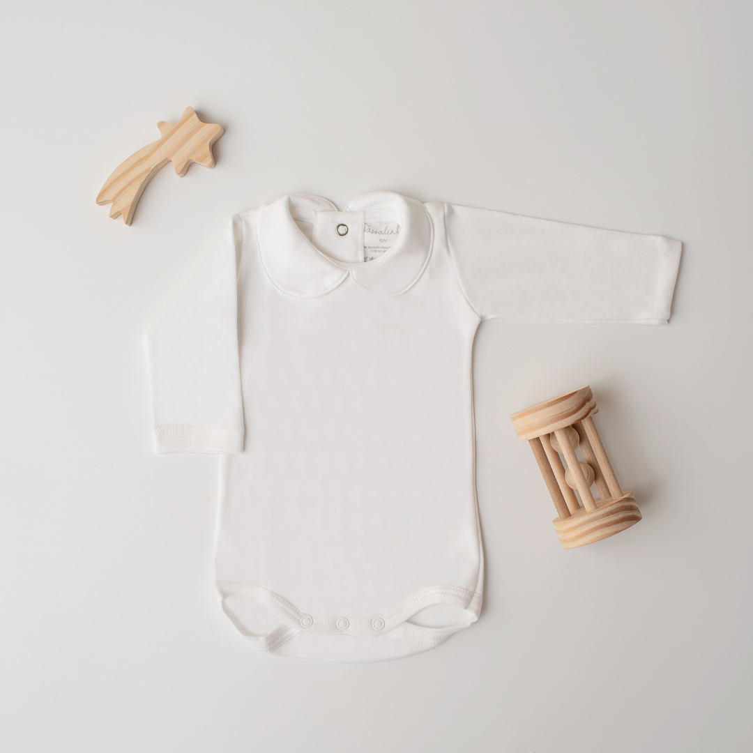 Body Tucano Manga Longa Branco